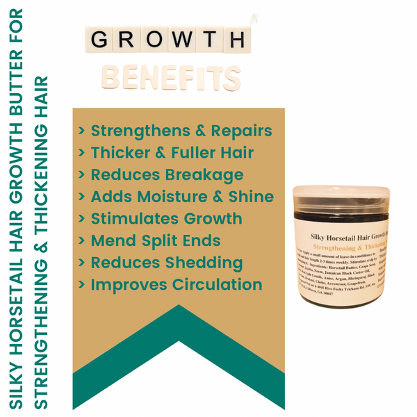 Silky Horsetail Hair Growth Butter for Strengthening & Thickening Hair