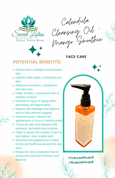 Calendula Facial Cleansing Oil - Mango Smoothie