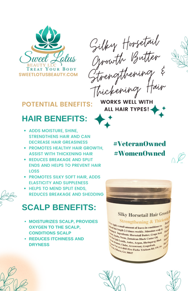Silky Horsetail Hair Growth Butter for Strengthening & Thickening Hair